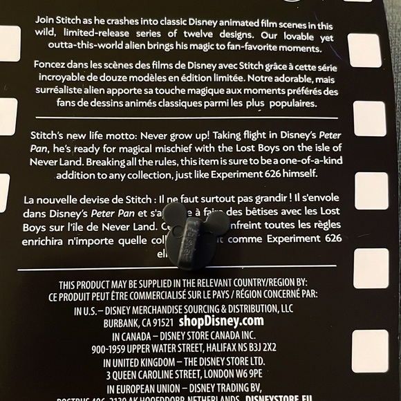 Stitch Crashes Disney Jumbo Pin – Peter Pan – Limited Release - Picture 4 of 4